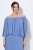Ulla Popken 848169 Rochie din șifon în formă de A Albastru deschis - Rochii midi - Rochii midi la marimi mari