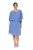Ulla Popken 848169 Rochie din șifon în formă de A Albastru deschis - Rochii midi - Rochii midi la marimi mari