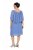 Ulla Popken 848169 Rochie din șifon în formă de A Albastru deschis - Rochii midi - Rochii midi la marimi mari