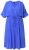 Ulla Popken 848224 Rochie maxi cu mânecă scurtă și decolteu în V Albastru - Rochii maxi - Rochii maxi marimi mari