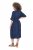 Ulla Popken 848224 Rochie midi cu șnur Bleumarin - Rochii midi - Rochii midi la marimi mari