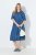 Ulla Popken 848491 Rochie tip cămașă Albastru denim - Rochii midi - Rochii midi la marimi mari