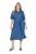 Ulla Popken 848491 Rochie tip cămașă Albastru denim - Rochii midi - Rochii midi la marimi mari