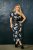 Ulla Popken 848510 Rochie midi cu flori Neagră - Rochii midi - Rochii midi la marimi mari