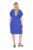 Ulla Popken 848526 Rochie din amestec de in cu buzunare Albastru - Rochii de vară - Rochii de vară marimi mari