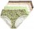 Ulla Popken 848810 Chiloți cu imprimeu animal set de 5 Taupe - Chiloți - 