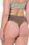 Ulla Popken 848826 Chiloți tanga cu imprimeu animal set de 3 Taupe - Chiloți - 