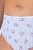 Ulla Popken 849098 Chiloți cu flori set de 5 Albastru deschis - Chiloți - 