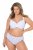 Ulla Popken 849098 Chiloți cu flori set de 5 Albastru deschis - Chiloți - 