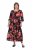 Ulla Popken 849593 Rochie tip cămașă cu flori Bleumarin - Rochii maxi - Rochii maxi marimi mari