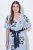 Ulla Popken 849662 Rochie tip cămașă cu flori Alb unt - Rochii midi - Rochii midi la marimi mari