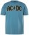 JP1880 849790 AC/DC Classic Logo Tricou Albastru turcoaz - Tricouri cu trupe - Tricouri cu formații rock