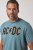 JP1880 849790 AC/DC Classic Logo Tricou Albastru turcoaz - Tricouri cu trupe - Tricouri cu formații rock