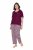 Ulla Popken 849850 Pijama în carouri Roșu fructe de pădure - Pijamale/Haine de casă - 