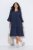 Ulla Popken 849856 Rochie cu volane Bleumarin - Rochii midi - Rochii midi la marimi mari