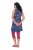 Ulla Popken 849887 Rochie din jerseu fără mâneci Bleumarin - Rochii din jerseu - 