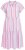 Ulla Popken 849969 Rochie midi în dungi cu volane Roz - Rochii midi - Rochii midi la marimi mari