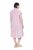 Ulla Popken 849969 Rochie midi în dungi cu volane Roz - Rochii midi - Rochii midi la marimi mari