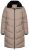 Ulla Popken 850041 Palton matlasat Taupe - Paltoane - Paltoane pentru femei la marimi mari