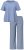 Ulla Popken 850045 Pijama cu mânecă scurtă Albastru deschis - Pijamale/Haine de casă - 