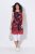 Ulla Popken 850175 Rochie din jerseu imprimată Coral - Rochii din jerseu - 