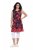 Ulla Popken 850175 Rochie din jerseu imprimată Coral - Rochii din jerseu - 