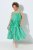 Ulla Popken 850197 Rochie în dungi cu volane Verde - Rochii de vară - Rochii de vară marimi mari