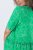 Ulla Popken 850204 Rochie din jerseu cu mânecă scurtă și decolteu în V Verde - Rochii din jerseu - 