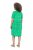 Ulla Popken 850204 Rochie din jerseu cu mânecă scurtă și decolteu în V Verde - Rochii din jerseu - 