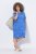 Ulla Popken 850204 Rochie tip tricou imprimată cu volane Albastru - Rochii din jerseu - 