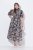 Ulla Popken 850298 Rochie tip cămașă cu flori Bleumarin - Rochii maxi - Rochii maxi marimi mari