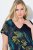Ulla Popken 850393 Rochie din șifon imprimată Bleumarin - Rochii de vară - Rochii de vară marimi mari