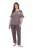 Ulla Popken 850403 Pijama cu flori Maro - Pijamale/Haine de casă - 
