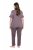 Ulla Popken 850403 Pijama cu flori Maro - Pijamale/Haine de casă - 