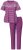 Ulla Popken 850403 Pijama cu flori Violet - Pijamale/Haine de casă - 