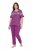 Ulla Popken 850403 Pijama cu flori Violet - Pijamale/Haine de casă - 