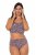 Ulla Popken 850538 Chiloți cu flori din bumbac organic set de 2 Maro - Chiloți - 