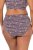 Ulla Popken 850538 Chiloți cu flori din bumbac organic set de 2 Maro - Chiloți - 