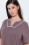 Ulla Popken 850903 Pijama cu flori set de 2 Maro - Pijamale/Haine de casă - 