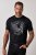 JP1880 851008 Tricou cu imprimeu pe piept Neagră TALL - TALL T-shirts - Tricouri pentru Bărbați Înalți