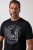 JP1880 851008 Tricou cu imprimeu pe piept Neagră TALL - TALL T-shirts - Tricouri pentru Bărbați Înalți