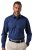 JP1880 851055 Cămașă business cu model fără călcare cu mânecă lungă Bleumarin TALL - TALL cămăși - Cămăși TALL pentru bărbați înalți