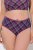 Ulla Popken 851070 Chiloți în carouri din bumbac organic set de 5 Violet - Chiloți - 