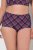 Ulla Popken 851071 Chiloți în carouri din bumbac organic set de 2 Violet - Chiloți - 