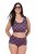 Ulla Popken 851071 Chiloți în carouri din bumbac organic set de 2 Violet - Chiloți - 