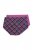 Ulla Popken 851071 Chiloți în carouri din bumbac organic set de 2 Violet - Chiloți - 
