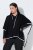 Ulla Popken 851127 Poncho tricotat deschis cu bordură de strasuri Neagră - Ponchouri și pelerine - 