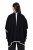 Ulla Popken 851127 Poncho tricotat deschis cu bordură de strasuri Neagră - Ponchouri și pelerine - 