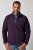 JP1880 851362 Jachetă din fleece cu guler înalt Mov închis TALL - TALL geci - Jachete TALL pentru bărbați înalți