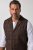 JP1880 851395 Vestă din tweed în carouri cu stretch Maro închis - Costume - Costume Bărbați mărimi mari